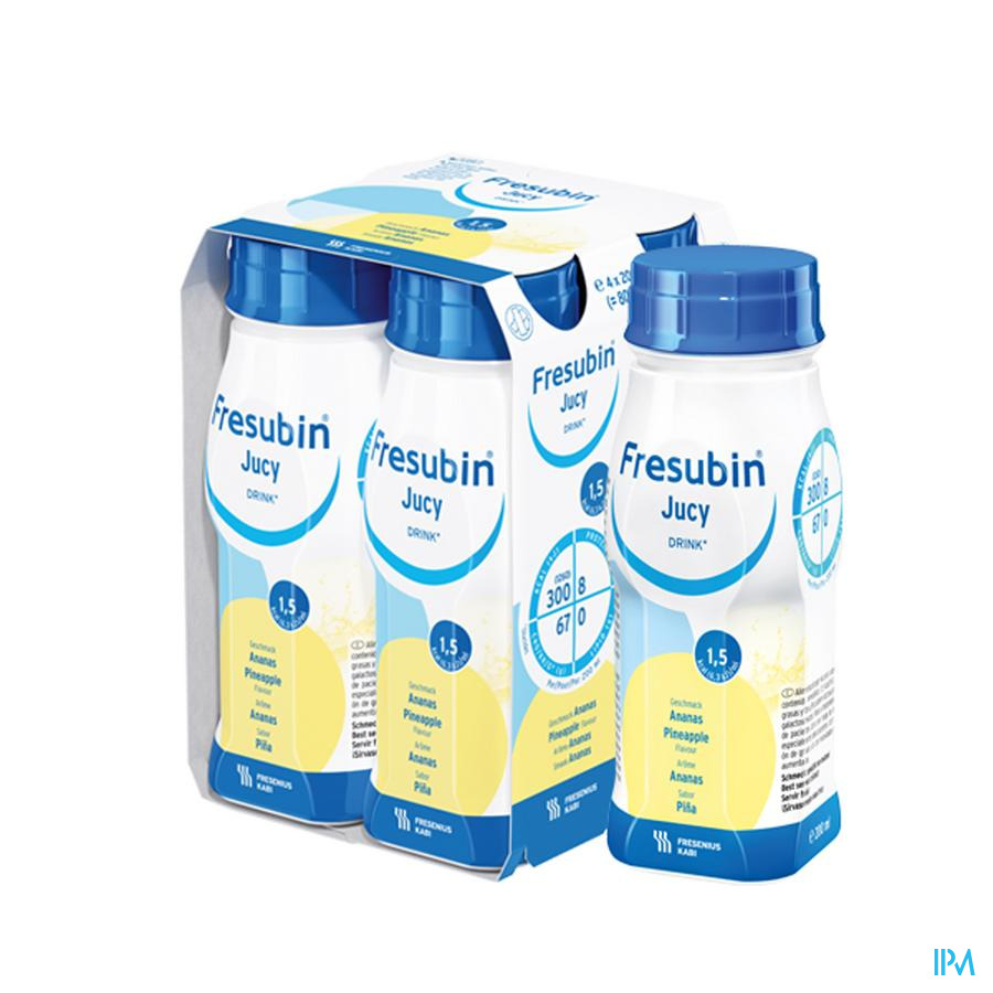 Fresubin Jucy Drink Ananas Easy Bottle 4x200ml