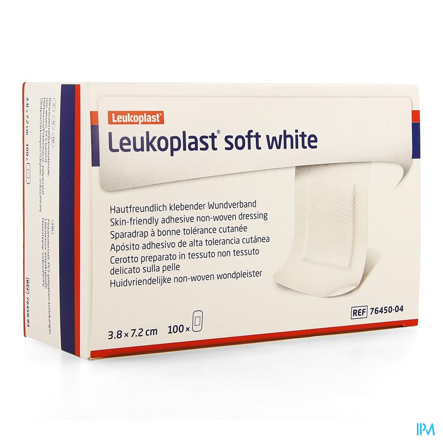 LEUKOPLAST SOFT WHITE 38X72MM 7645004 10