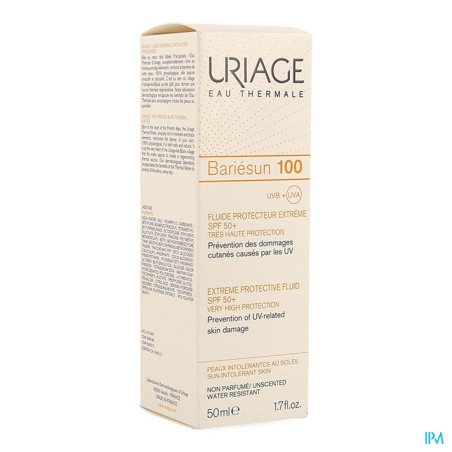 Uriage Bariesun Fluide 100 Protect.ext. Ip50+ 50ml
