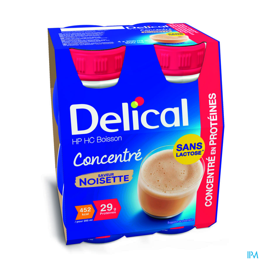 Delical CONCENTRE Noisette (4x200ml)