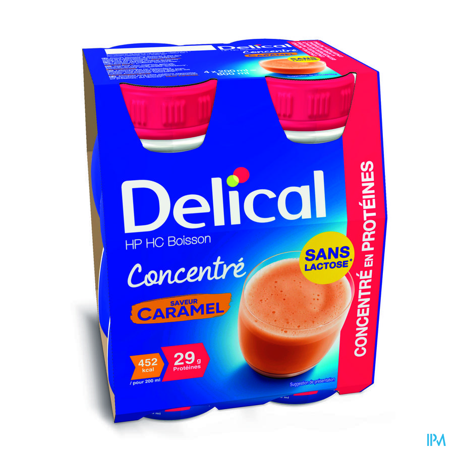 Delical CONCENTRE Caramel (4x200ml)