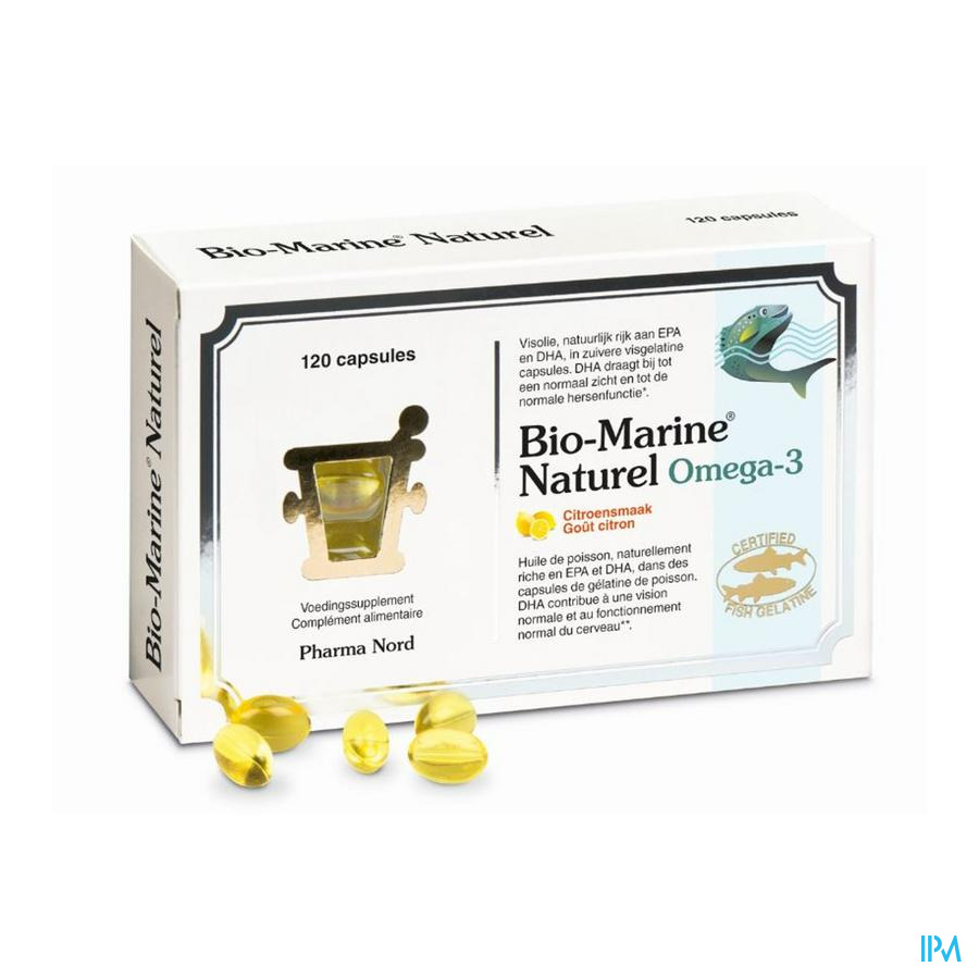 Bio Marine Naturel Citron Caps 120 X 500mg