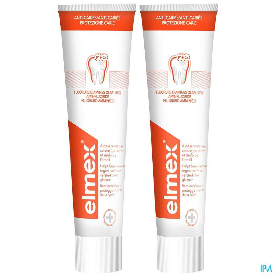 Elmex Anti Caries Dentifrice 2x75ml