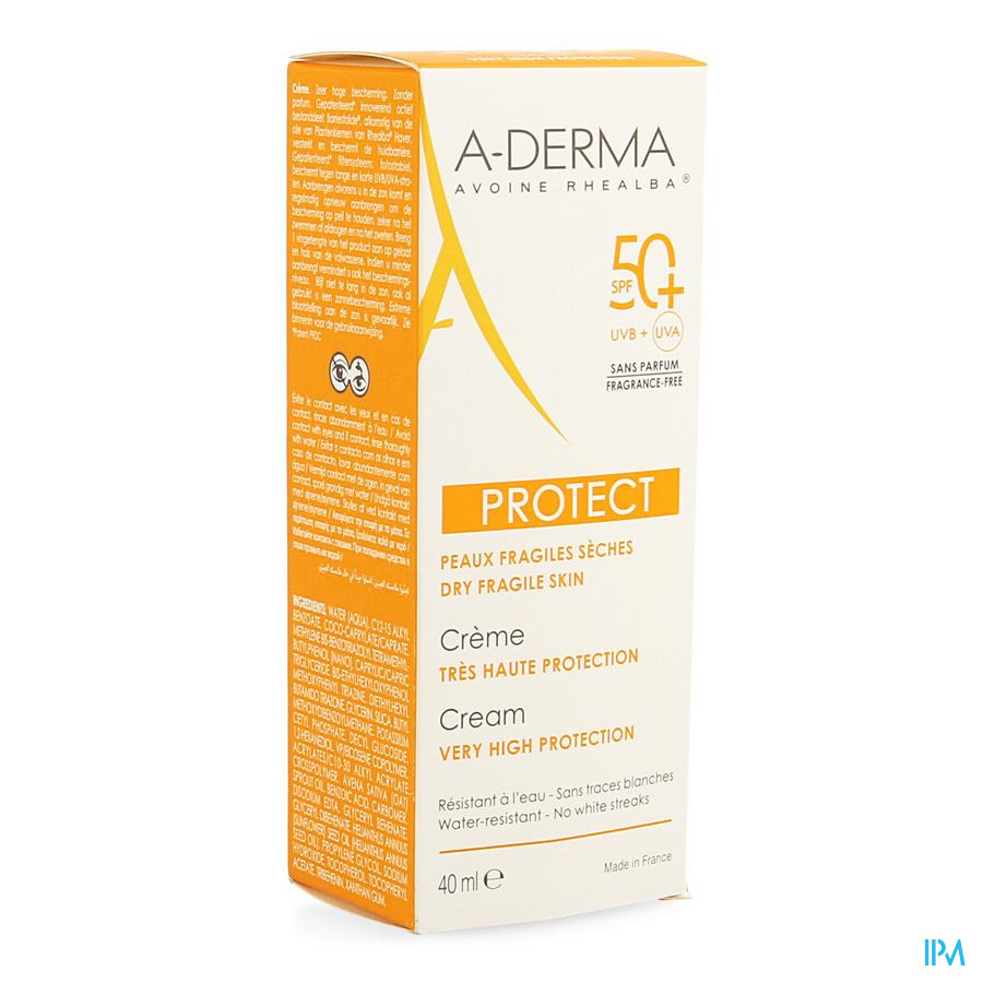 Aderma Protect Creme S/parfum Tube 40ml