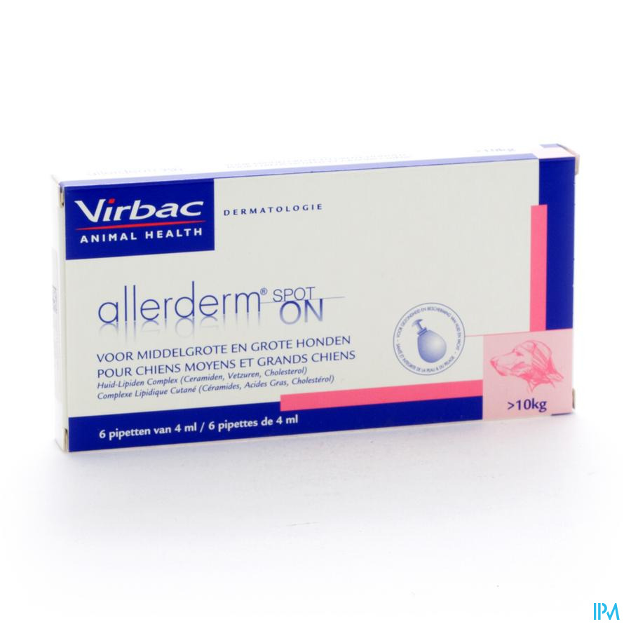 Allerderm Spot-on Pipet 6x4ml