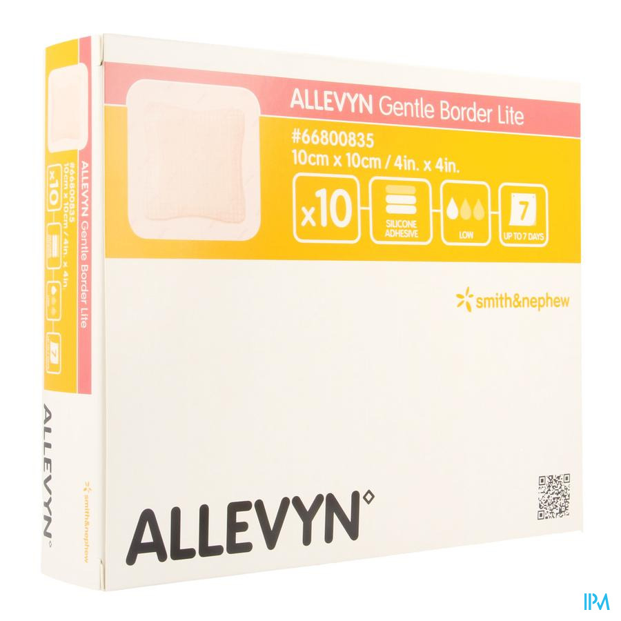 Allevyn Gentle Border Lite 10,0x10,0cm 10 66800835