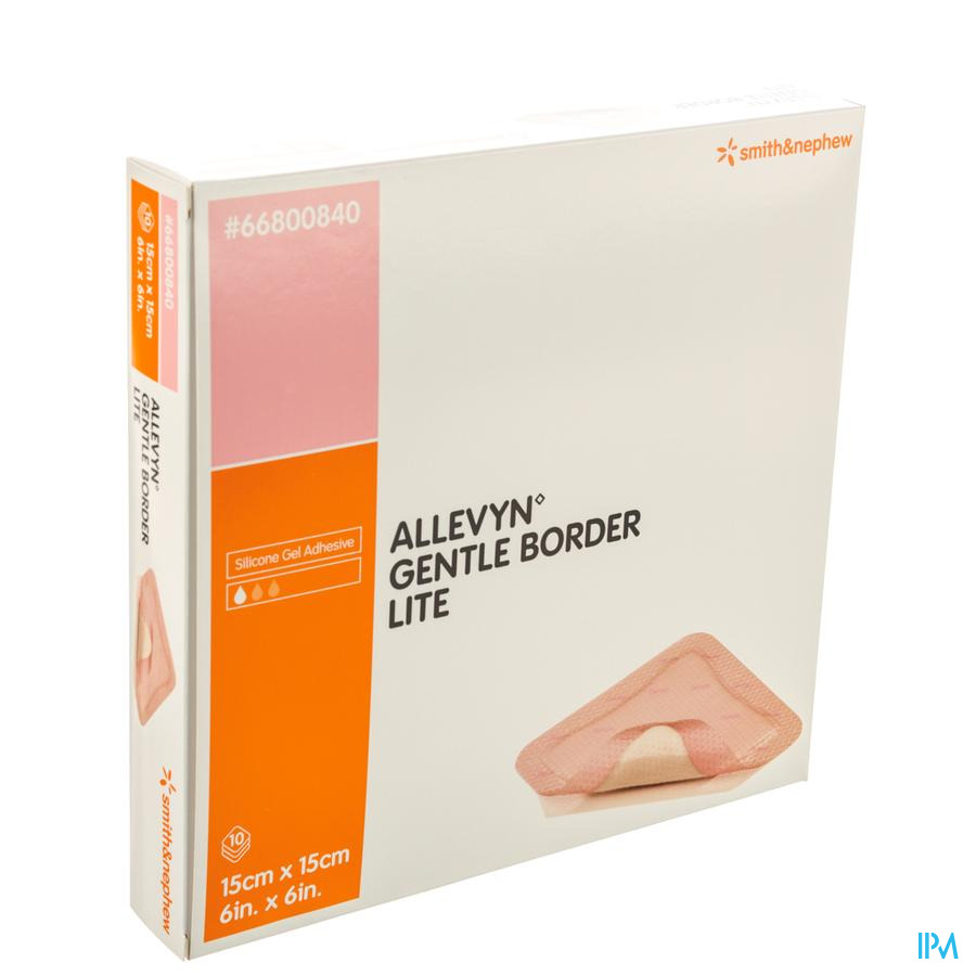 Allevyn Gentle Border Lite 15,0x15,0cm 10 66800840