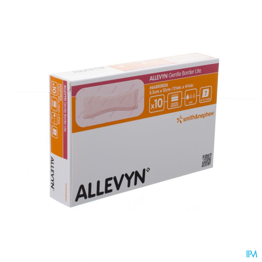 Allevyn Gentle Border Lite 5,5x12,0cm 10 66800836