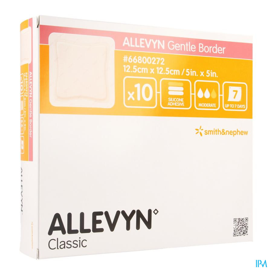 Allevyn Gentle Border Ster 12,5x12,5cm 10 66800272