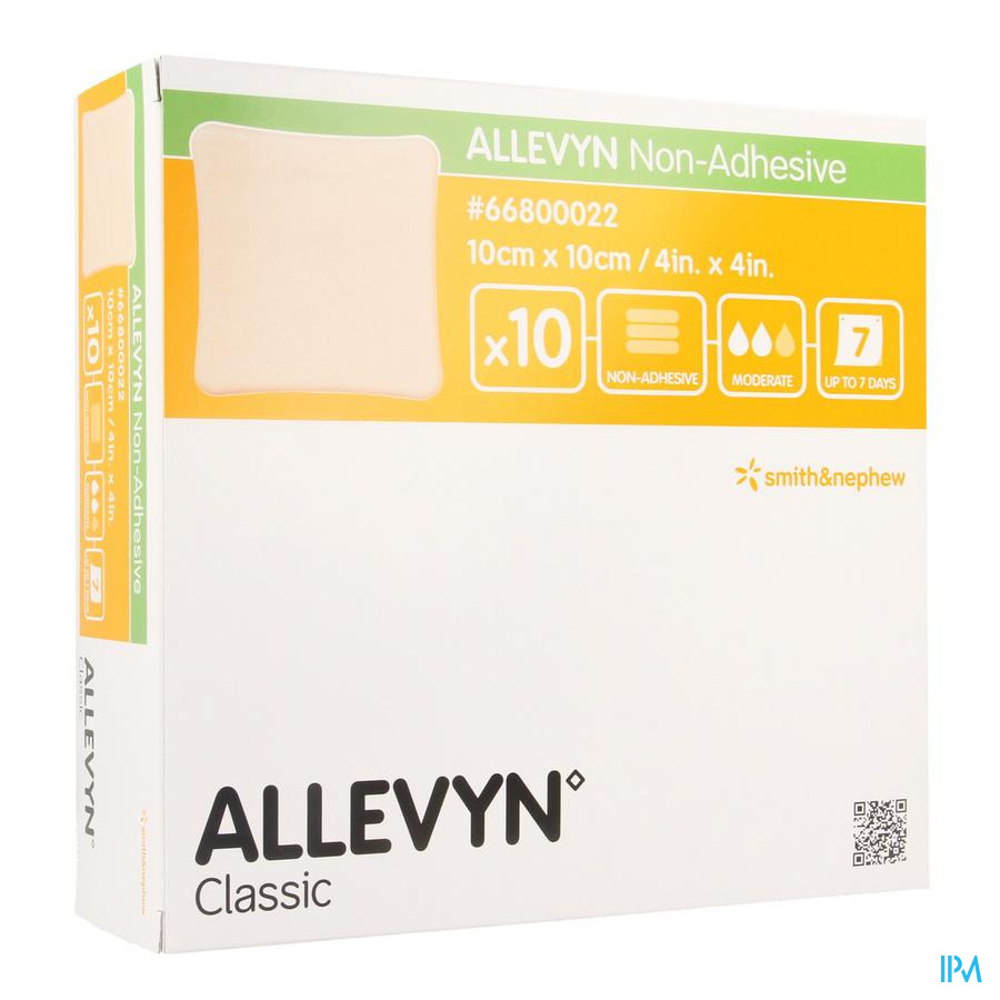 Allevyn Non Adh Pans Hydrocel. 10x10cm 10 66800022