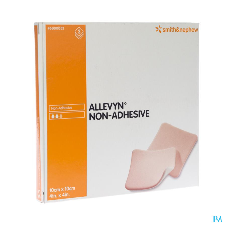 Allevyn Non Adh Pans Hydrocel. 10x10cm 3 66000352