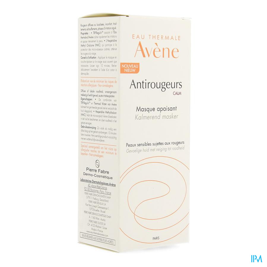 Avene Antirougeurs Calm Masque Apaisant 50ml