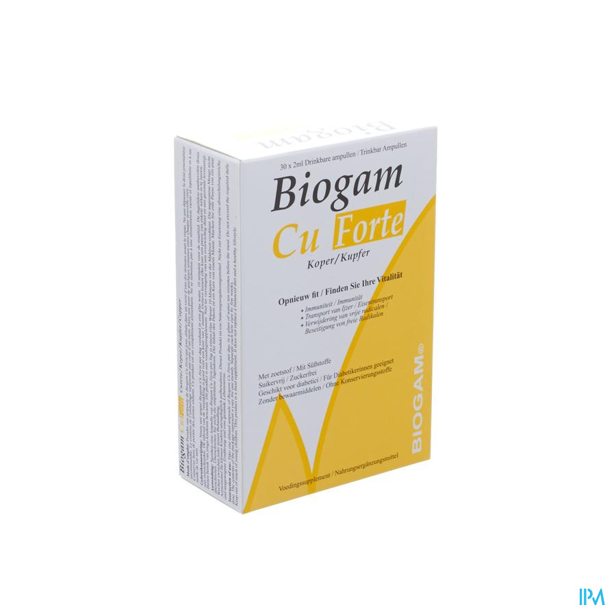 Biogam Cu Forte Amp Buv. 30x2ml