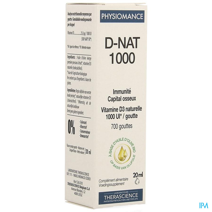 D-nat 1000 Fl Gutt 20ml Physiomance Phy269