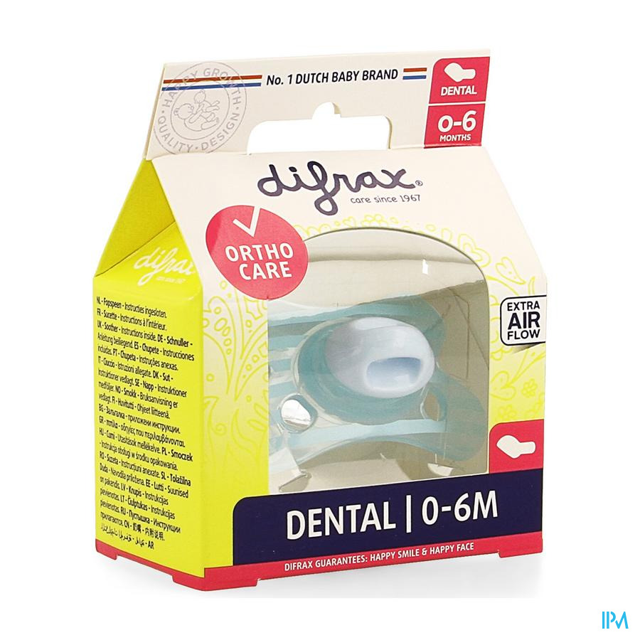 Difrax Sucette Silicone Mini-dental 0-6m 799