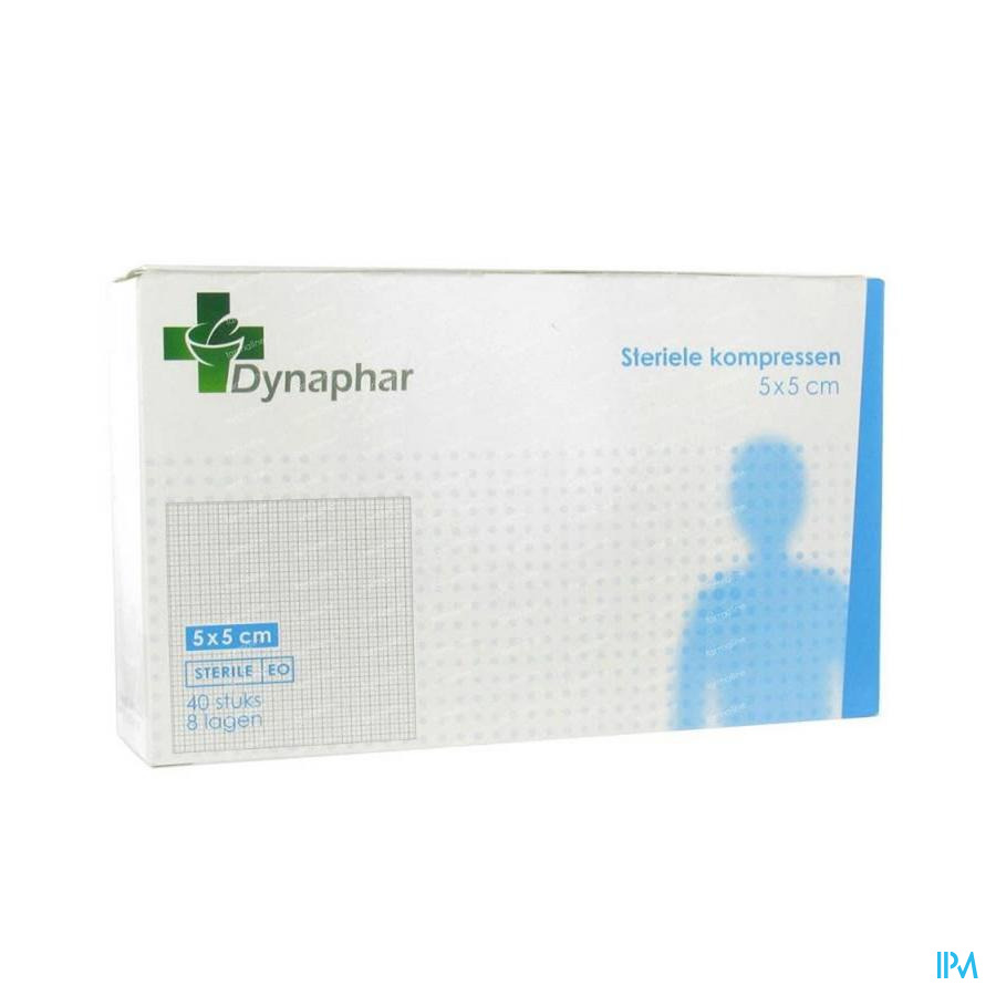 Dynaphar Compresse 8pl 5,0x 5,0cm 40 35201