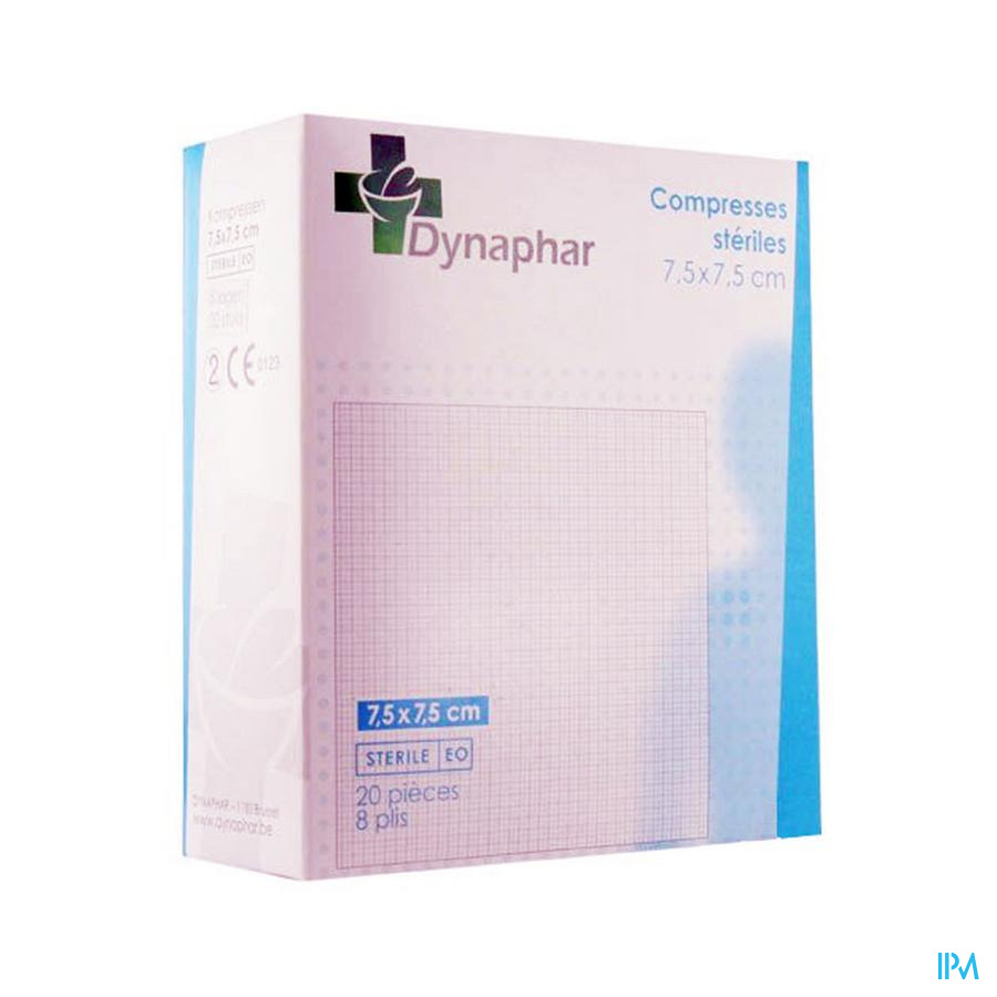 Dynaphar Compresse 8pl 7,5x 7,5cm 20 35203