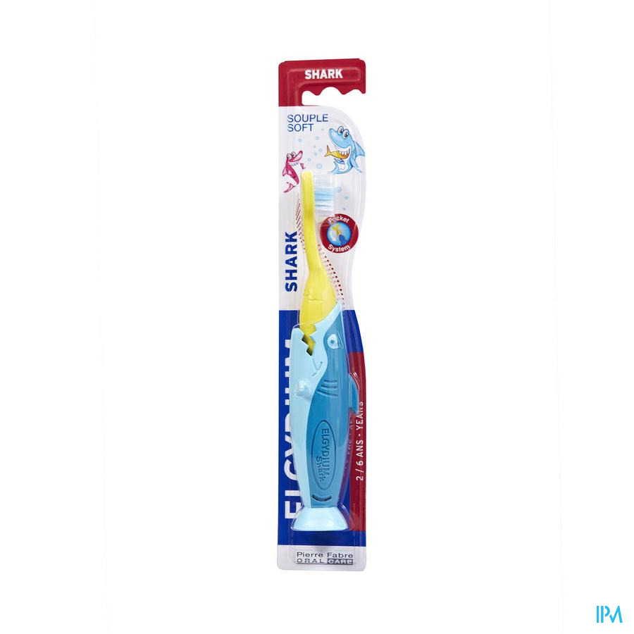 Elgydium Brosse Dents Enfant 2-6a Shark