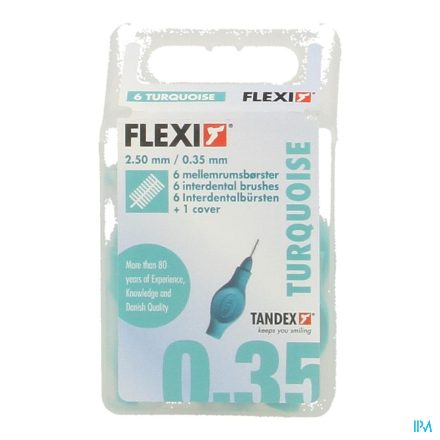 Flexi Turquoise Brossette Extra Micro Fine 6