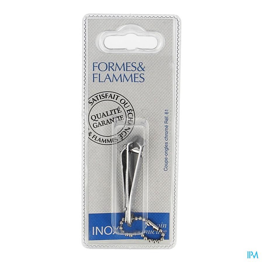 Formes&flammes 61 Coupe Ongles De Poche + Chaine