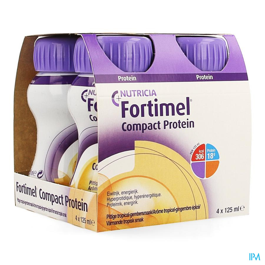 Fortimel Compact Protein Tropic.ging.epice 4x125ml