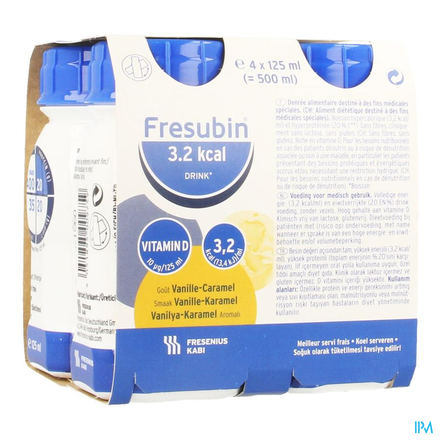 Fresubin 3,2kcal Drink Vanil.-caram. Easyb.4x125ml