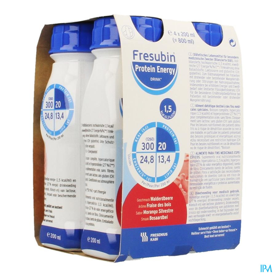 Fresubin Protein Energy Drink Frais.bois Fl4x200ml