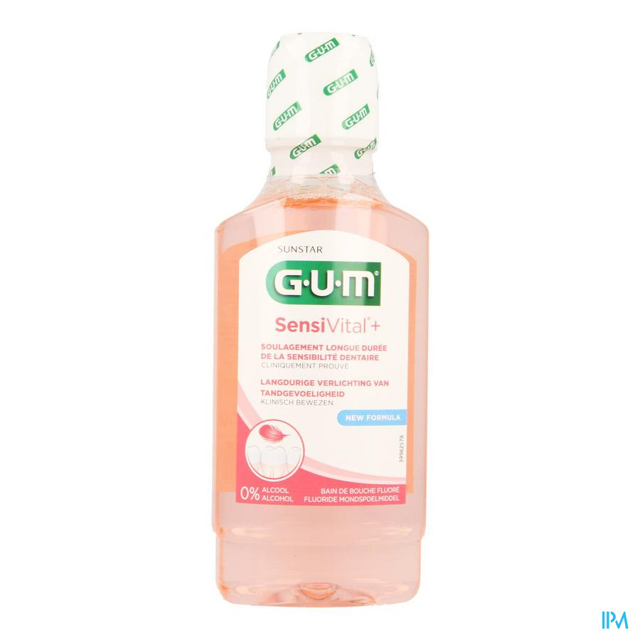 Gum Sensivital + Bain Bouche Fluore 300ml 6081