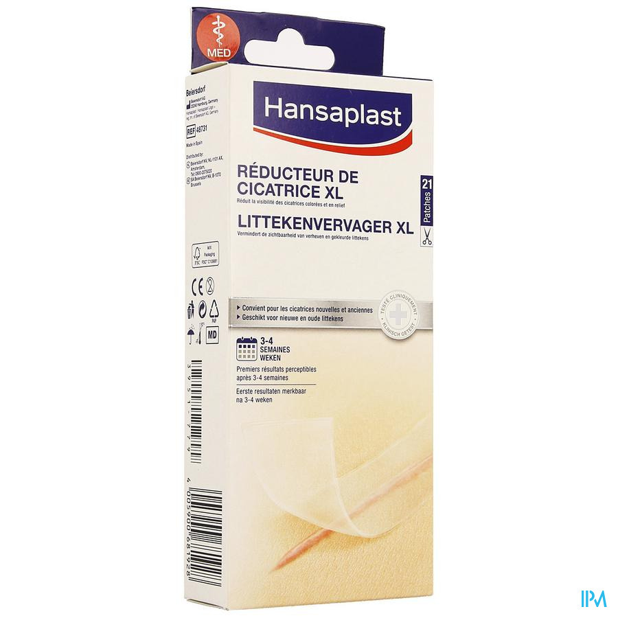 Hansaplast Reducteur Cicatrices Xl