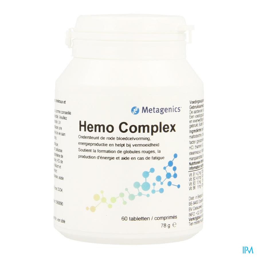 Hemocomplex Pot Tabl 60 6887 Metagenics