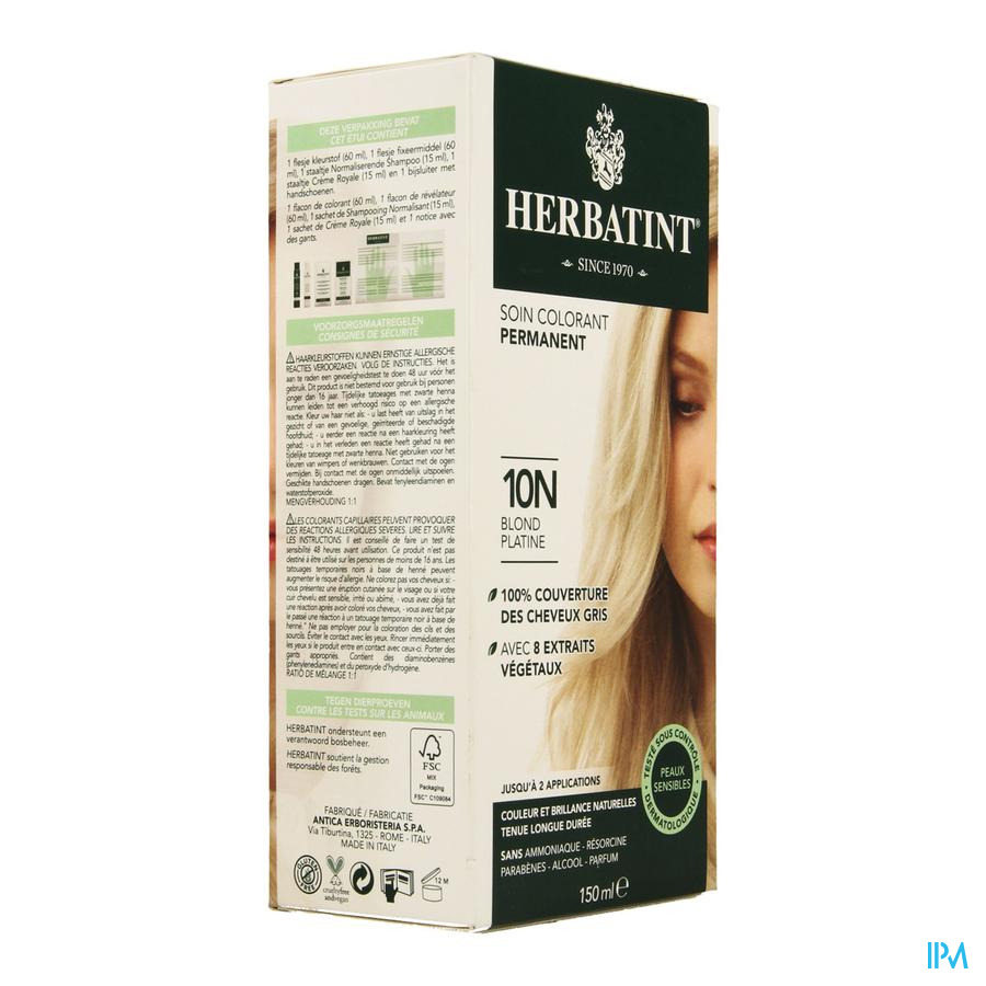 Herbatint Blond Platine 10n