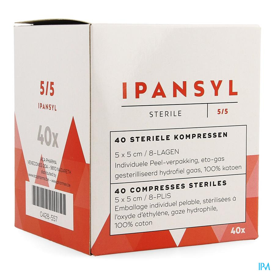 Ipansyl 1 Cp Ster 8pl 5,0x 5,0cm 40
