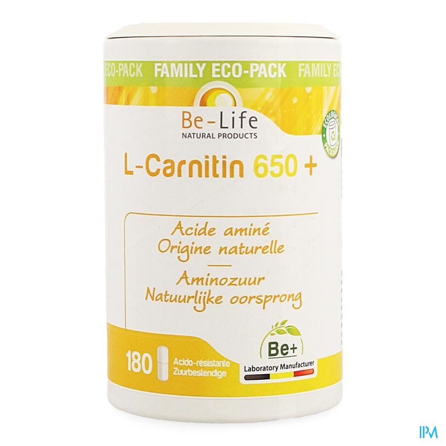 l-carnitine 650+ Be Life Caps 180