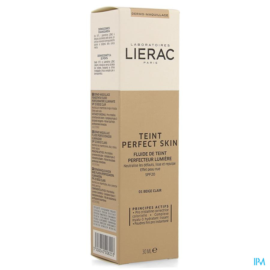 Lierac Teint Perfect Skin Fluide Beige Clair 40ml