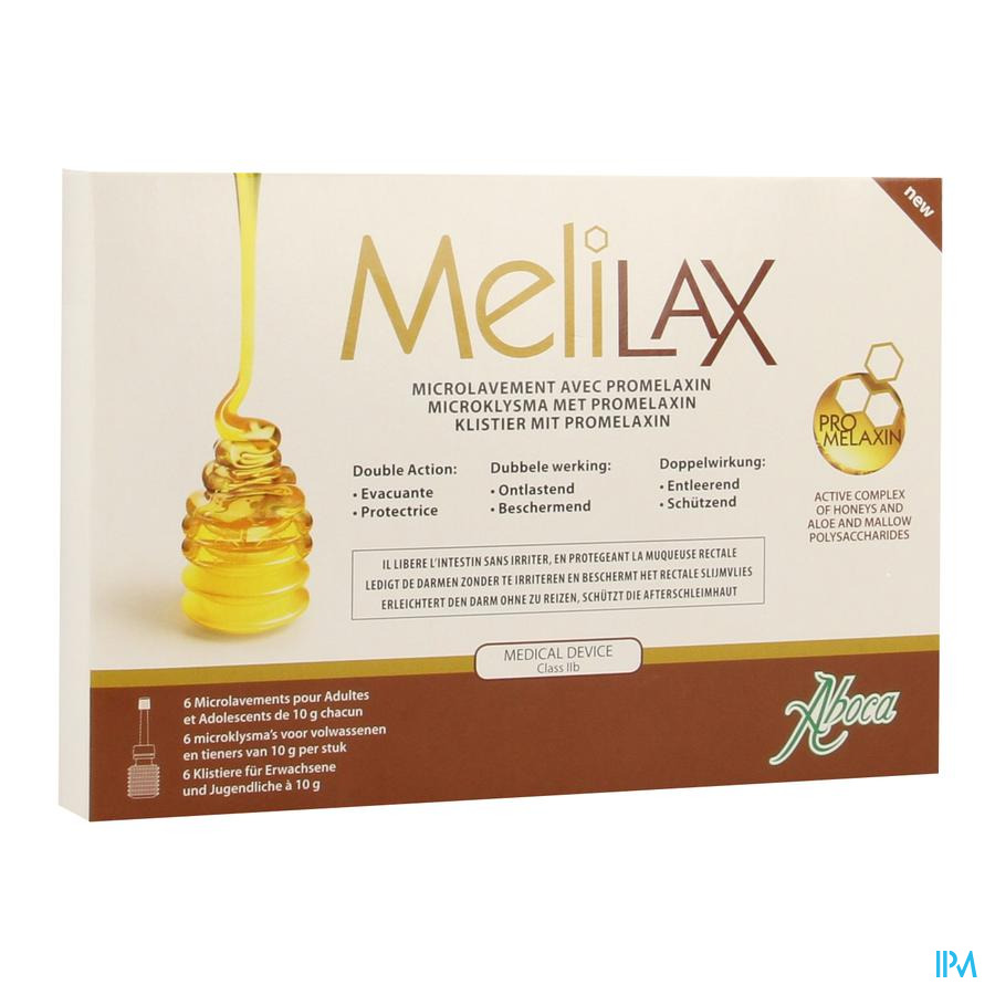 Melilax Microlavement 6x10g Aboca