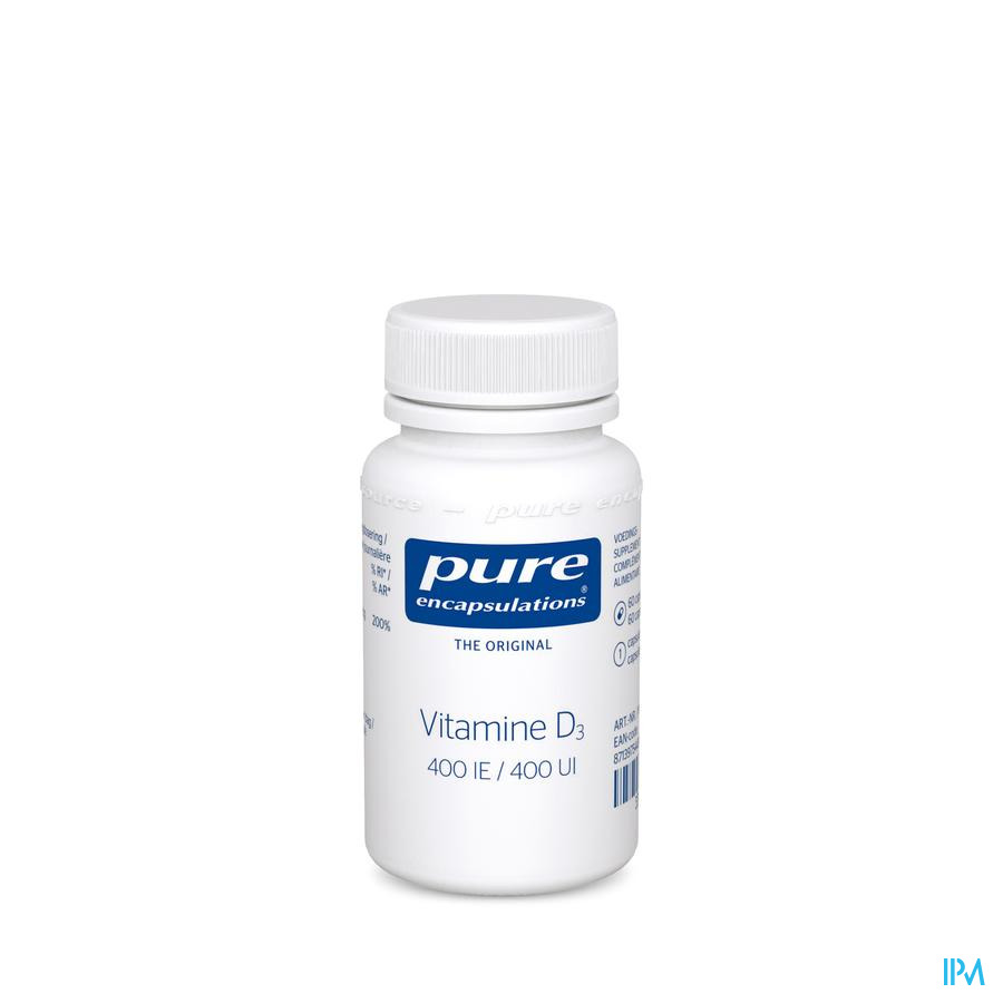 Pure Encapsulations Vitamine D3 400ui Caps 60