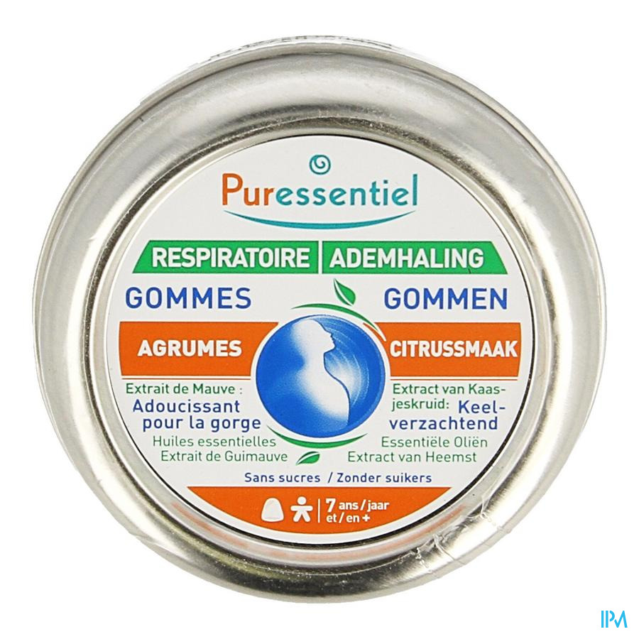 Puressentiel Respiratoire Gommes Agrumes 45g