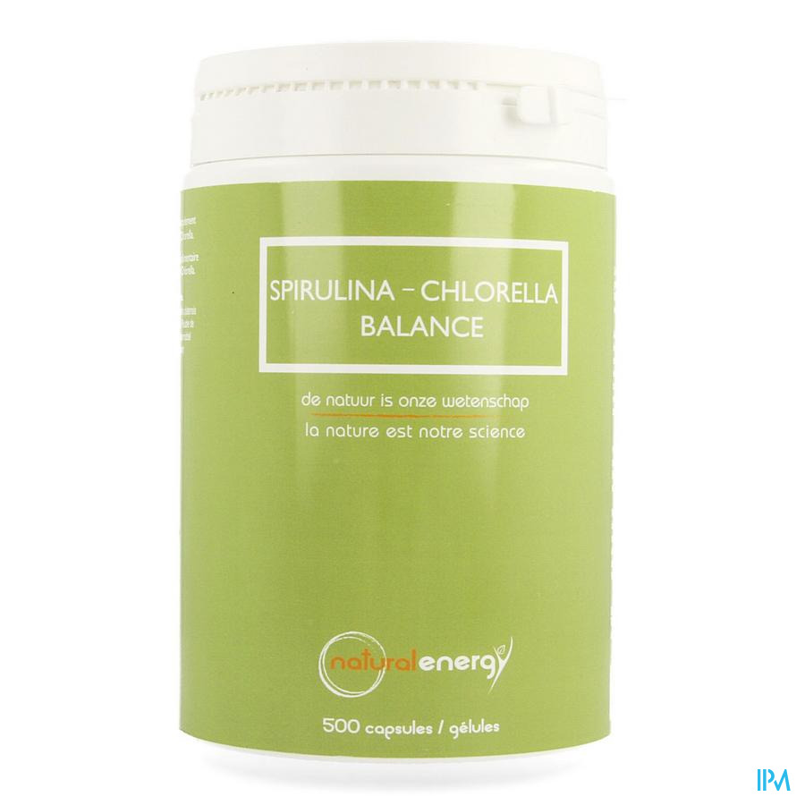 Spirulina-chlorella Balance Natur.energy Caps 500