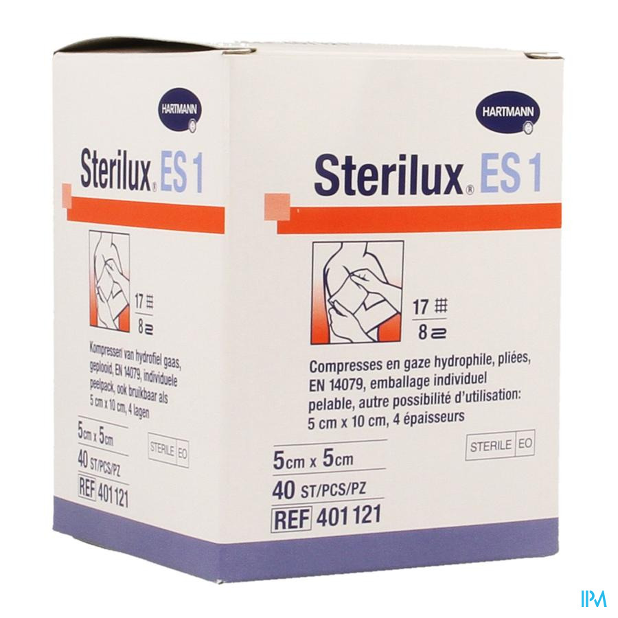 Steripad 1 Compresses Stériles Small 5x5cm Pièces 40