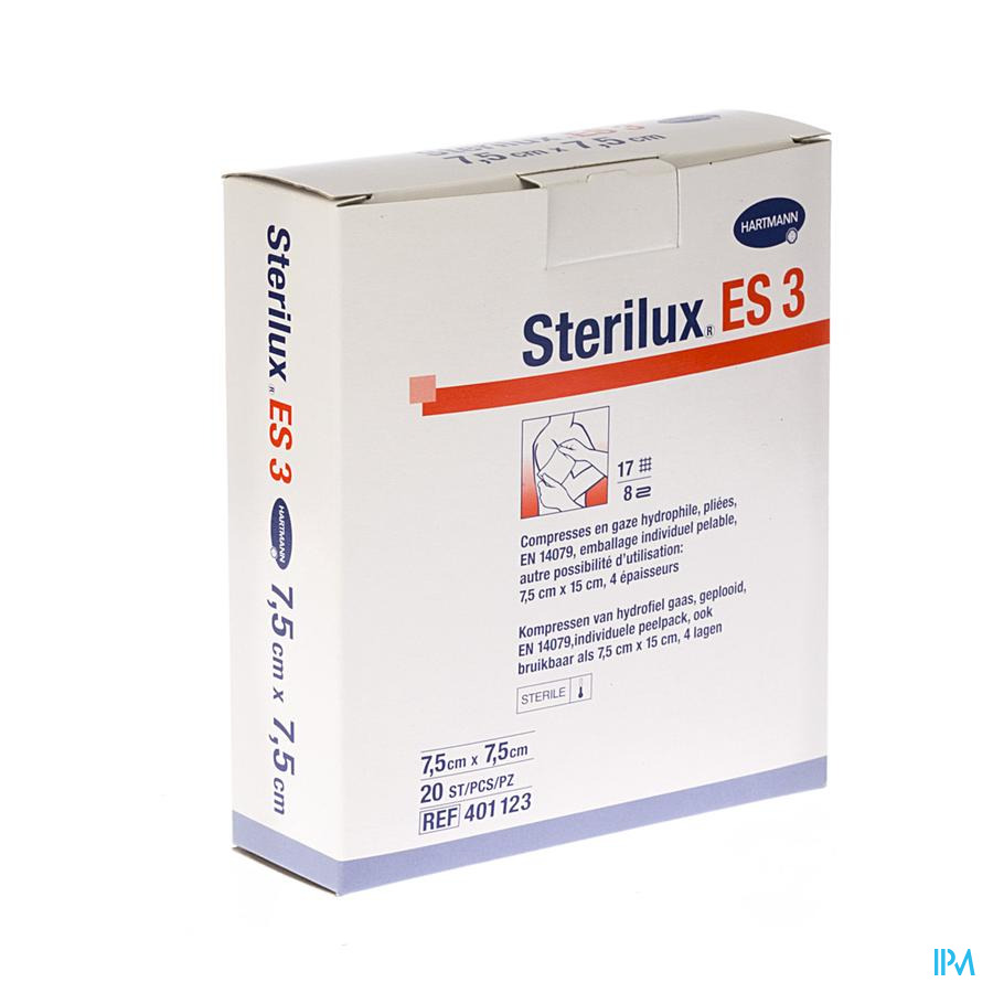 STERIPAD 1 SMALL 5 X 5 CM COMPRESSES STERILES (40) : Compresses stériles