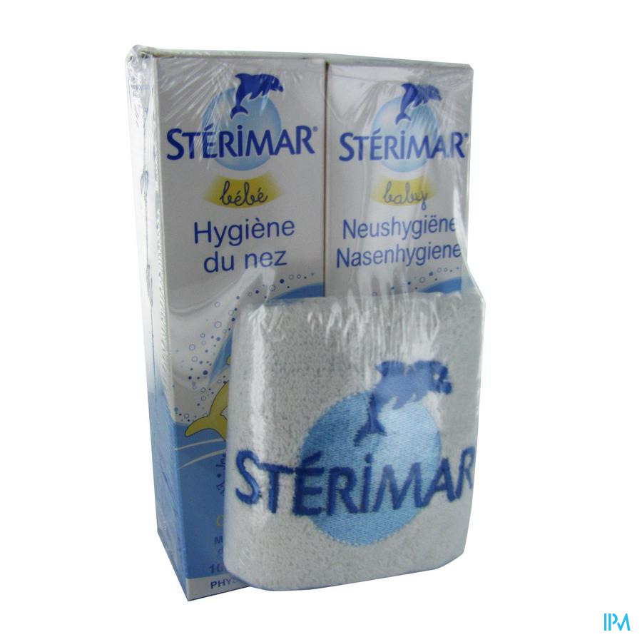 Sterimar Duo Bebe Hygiene 2x100ml + Bavoir Promo