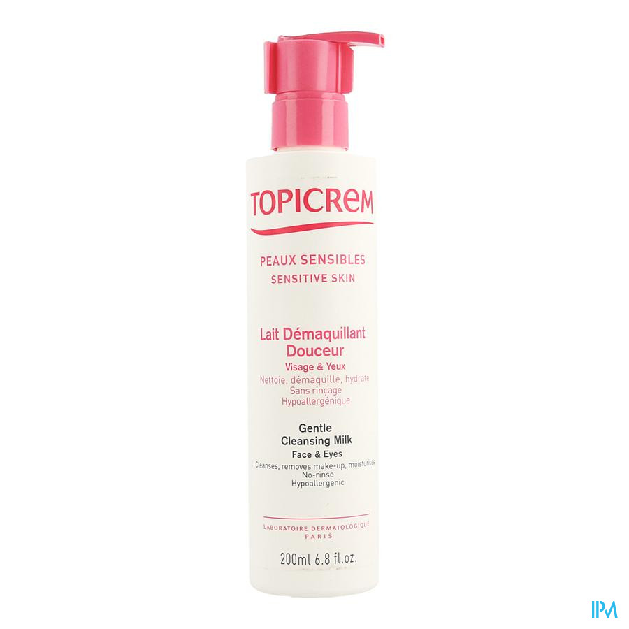 Topicrem Lait Demaquillant Douceur Fl 200ml