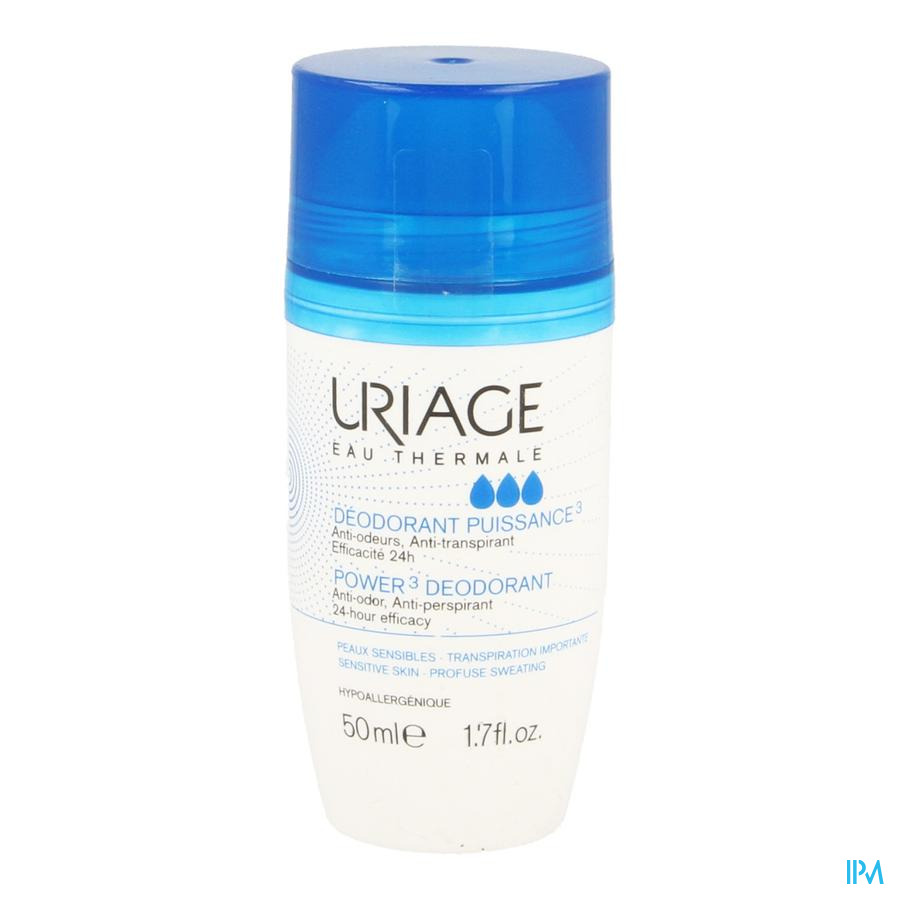 Uriage Deodorant Puissance 3 Roll On 2x50ml