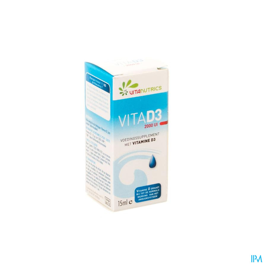 Vita D3 2000ui A Vitanutrics Gutt 15ml