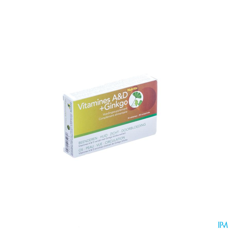 Vitamines A&d + Ginkgo Nutritic Tabl 30 5786